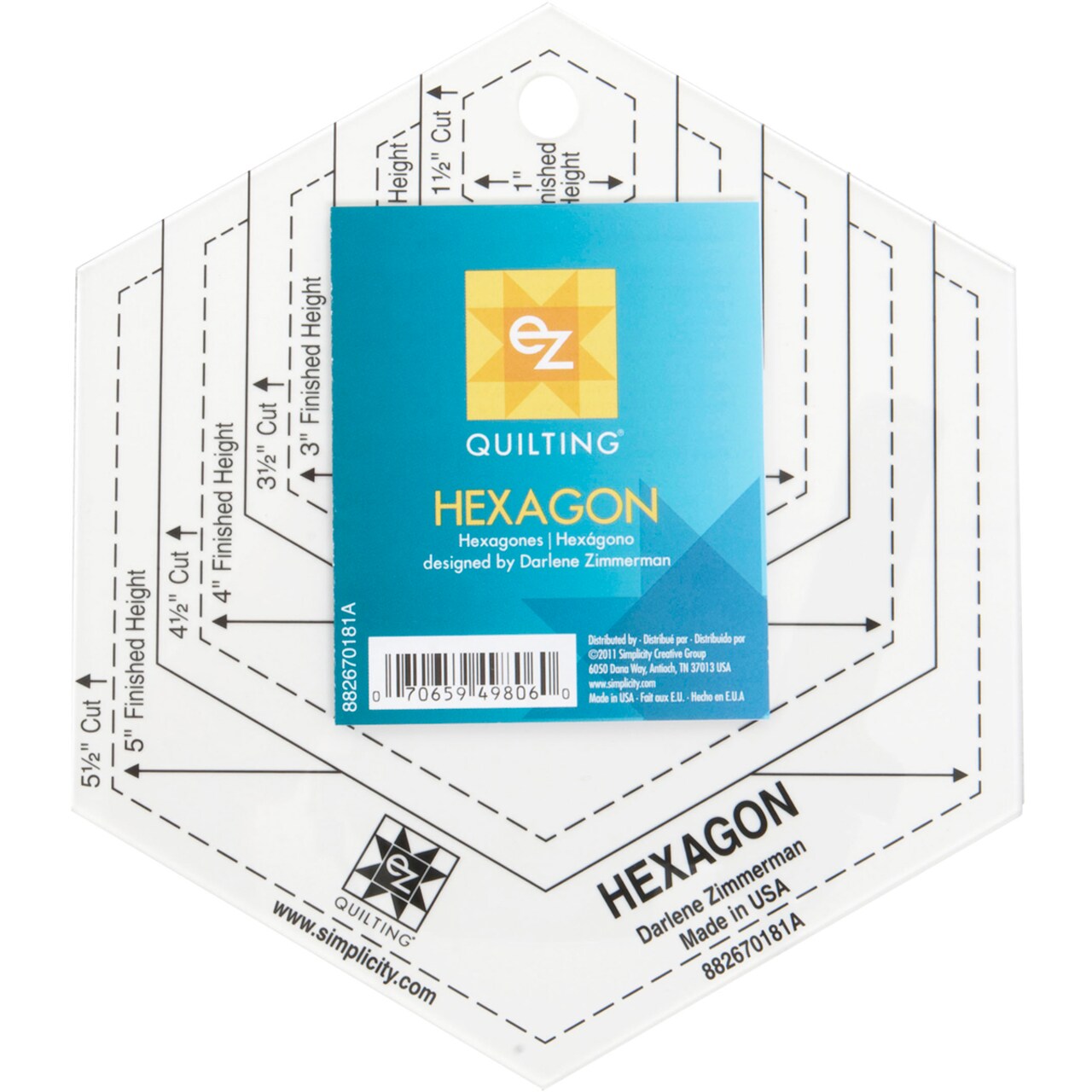 EZ Quilting Hexagon Template Michaels